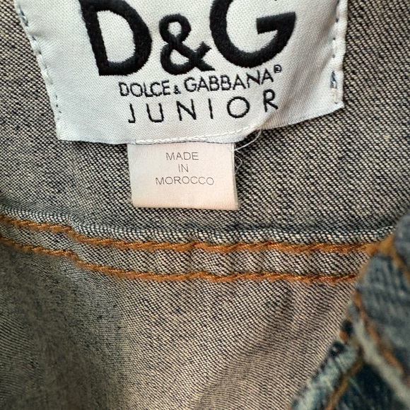 Dolce & Gabbana Kids Denim Jacket with Embroidered Logo - Picture 3 of 8